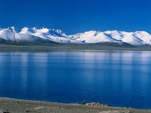 Rios verdes y cielo azul del Tibet