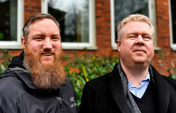 Investigadores Mikael Gustavsson y Erik Kristiansson