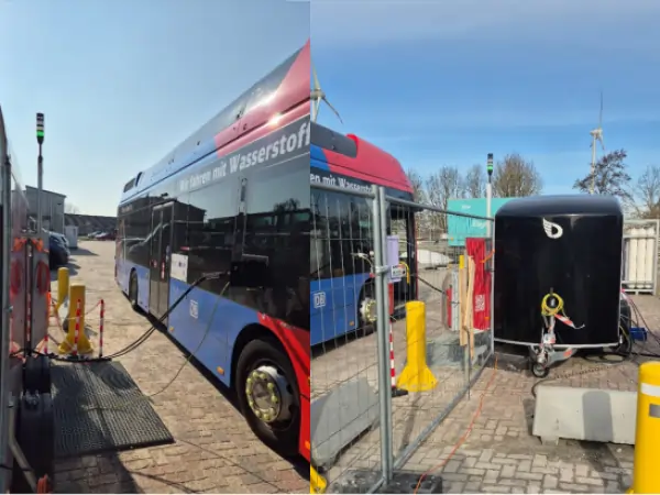 Recarga de hidrógeno - Estación de servicio móvil en Alemania